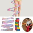 thumbnail image 2 of Gymnastics Dance Ribbons Satin Rhythmic Ribbon with 30cm Stick for Kids and Adults, Artistic Dance Streamers for Gymnastics, Ballet, Circus, and Performance Props, 2 of 8