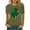 Army Green, variant on JeashCHAT Graphic Tees for Women Women Casual Printed Short Sleeve Round-Neck Pullover Blouse T-shirt Tops
