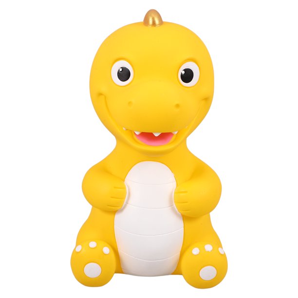 KAKOWELY Caja de ahorro de monedas, estatua de dinosaurio para decoración del hogar, forma de dinosaurio, alcancía de dibujos animados