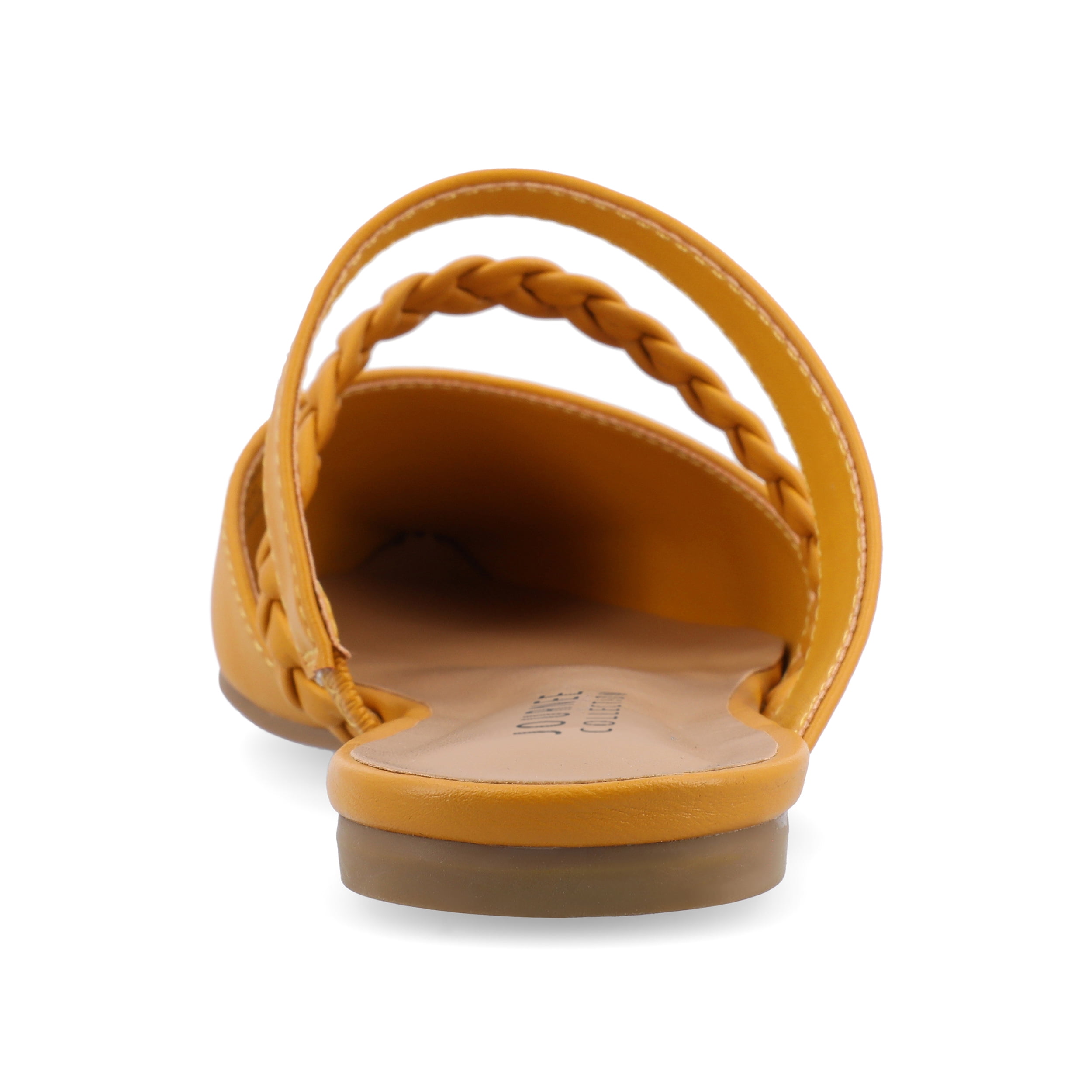 Journee Womens Olivea Narrow Width Slip On Almond Toe Mules Flats