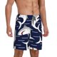 thumbnail image 2 of Fotbe Angry Shark Pantalones Cortos de Pijama para Hombre, Ropa de Dormir, Pantalones de Pijama Cortos para Hombre-4X-Large, 2 of 6
