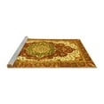 thumbnail image 2 of Ahgly Company Machine Washable Indoor Round Persian Yellow Traditional Area Rugs, 5' Round, 2 of 4