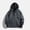 98#Gray, variant on Men's Fashion Solid Color Shoulder Insert Windproof Warm Jacket Long Sleeve Hooded Casual Outwear Coat