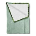thumbnail image 2 of Garden Soft Flannel Fleece Throw Blanket, Vintage Wooden Swing in the Old House a Lemon Tree Summertime Theme, Cozy Plush for Indoor and Outdoor Use, 50" x 70", Yellow Green, by Ambesonne, 2 of 5