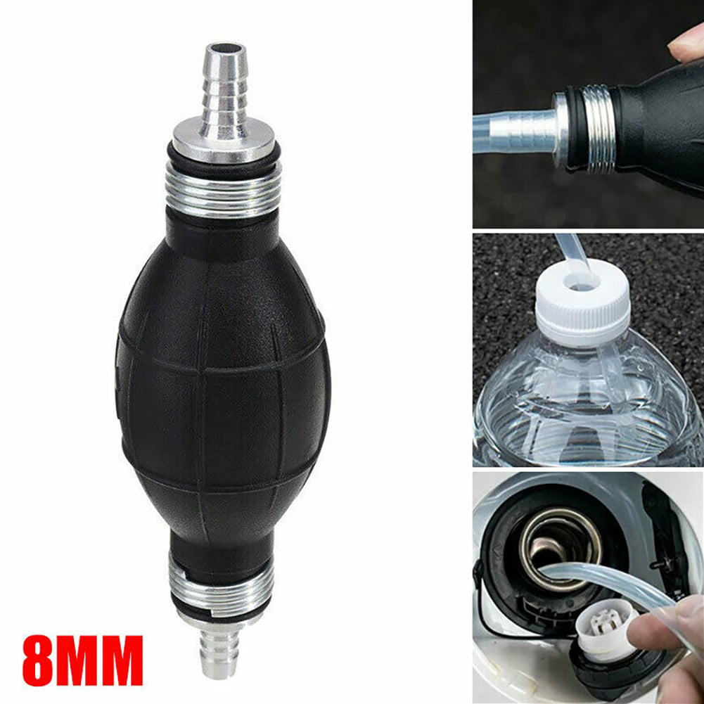 8mm Hand Pump Bulb Fuel Primer Diesel Petrol Gas Priming Non-Return Valve Kits