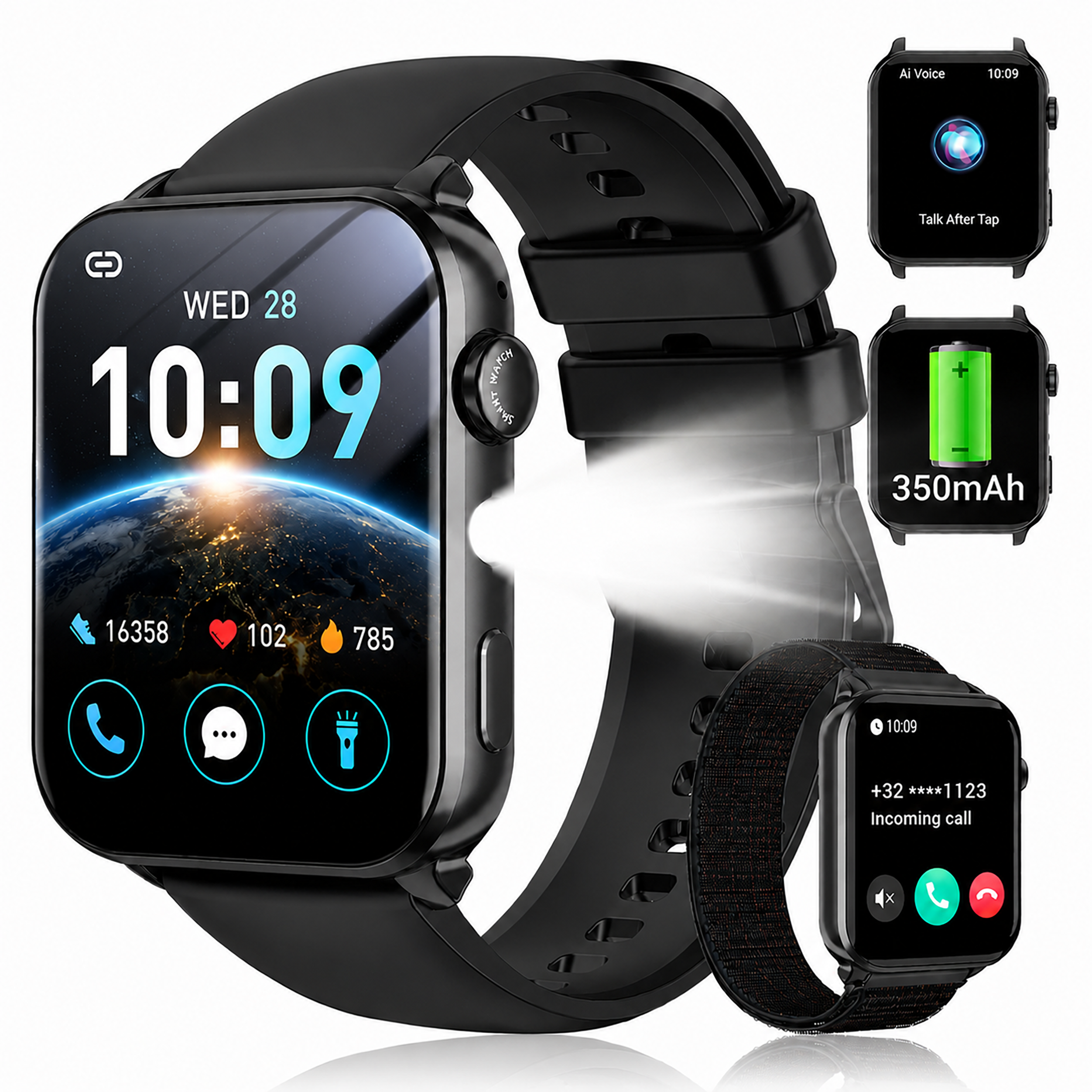 LUOMATE 1.91" Smart Watch with Bluetooth Calling photo 1