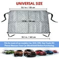 thumbnail image 3 of IC ICLOVER Winter Snow Cover & Car Rear Windshield with Magnetic Edge Shade Ice Frost Sun Rain Resistant Waterproof Windproof Dustproof for Outdoor Cars ,Suvs & Vans, 3 of 9