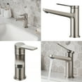 thumbnail image 2 of Kraus Indy™ Single Handle Bathroom Faucet in Spot Free Stainless Steel (2-Pack), 2 of 3
