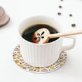 thumbnail image 6 of Kdxio Coffee Donuts Funny Coasters,4 Pcs Leather Coasters,Housewarming Gifts,Protect Furniture from Water Marks Scratch and Damage, 6 of 8