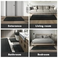 thumbnail image 3 of CHAKME Set of 3 Absorbent Memory Foam Bath Mat Set Bathroom Rugs, Ocean Ripple black, Large 20"x32", Small 17"x24", Contour 24"x20", 3 of 8