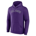 thumbnail image 2 of Men's Purple Colorado Rockies Official Wordmark Pullover Hoodie, 2 of 3