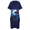 thumbnail image 4 of Vestido de noche africano con elefante para mujer, vestido holgado con 6 almohadones, elegante vestido de fiesta en verano, 4 of 6