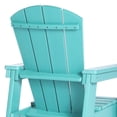 thumbnail image 6 of WestinTrends Malibu Kids Outdoor HDPE Adirondack Plastic Patio Chair, Turquoise, 6 of 16