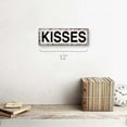 thumbnail image 2 of Kisses 4"x12" Metal Sign, Wall Décor for Home and Office, 2 of 4