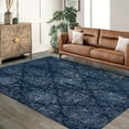 thumbnail image 3 of Boho Botanical Area Rug - 6x9 Machine Washable Indoor Carpet with Non-Slip Backing, Vintage Floral Print for Living Room, Bedroom, 3 of 9