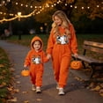 thumbnail image 4 of Grblisyd Kids Soft Flannel Onesie Sleepwear Hooded Full Body Halloween Sleep Jumpsuit Cute Ghost Print Loungewear for Boys Girls, 4 of 7