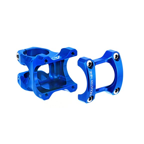 Industry Nine A318 Stem Diameter: 31.8mm, Length: 30mm, Steerer: 1-1/8'', 8°, Blue