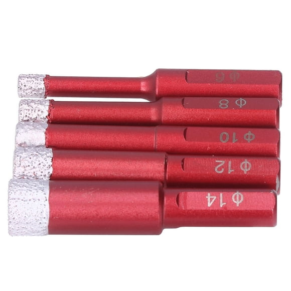 Drill Bit,5Pcs Diamond Drill Bit Dry Diamond Drill Bit Drilling Bit Proven Performance
