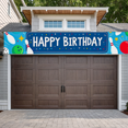 thumbnail image 7 of Blue Happy Birthday Banner with Balloon Star and Bowling Pin Elements Birthday Party Decoration Backdrop Photography Props Party Supplies Background Decorations, 7 of 7