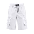 thumbnail image 4 of XAOFW Casual Mens Shorts With Straight Pocket For Everyday Wear Lightweight Cargo Shorts For Men Breathable Bottom M, 4 of 7