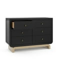 thumbnail image 4 of Storkcraft Santorini 6 Drawer Nursery Double Dresser, Black/Driftwood, 4 of 14