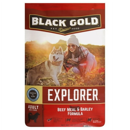 UPC: 0677072261969 | Black Gold Explorer Beef Meal & Barley Formula Dry Dog Food
