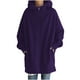 thumbnail image 4 of Puntoco Sudadera con capucha de color sólido con cremallera y manga larga para mujer con bolsillos Puntoco Puntoco-1, 4 of 8