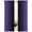 Purple Black, variant on Purple Black Ombre Semi Sheer Window Curtains 96 Inches Long, Gradient Contemporary Abstract Art Rod Pocket Voile Silky Chiffon Curtain Light Filtering Drapes for Living Room, 52"x96", 2 Panels