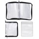 thumbnail image 1 of Uxcell 1 Set de Organizador de Pendientes Transparente de Viaje con Bolsillo para Collar y Soporte de Anillo, Plata, 1 of 7