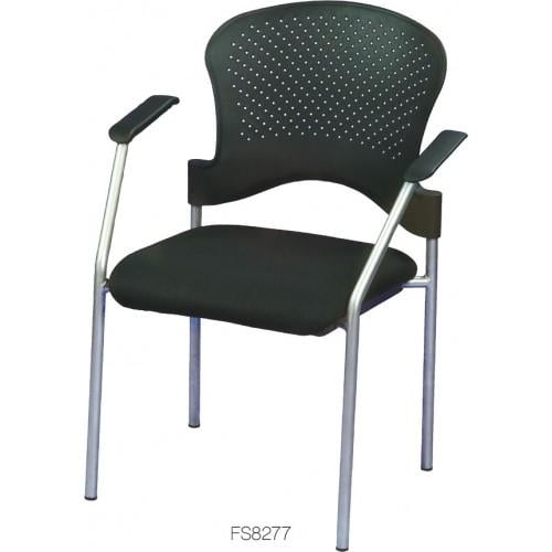 25 X 21 X 33 75 Grey Frame Plastic Fabric Guest Chair Walmart Com Walmart Com