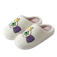 thumbnail image 2 of Oyedens Halloween Slippers for Women Men Fuzzy Winter Holiday Slippers House Bedroom Slippers Indoor Outdoor, 2 of 7