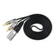thumbnail image 1 of Cable de audio XLR macho a 2 RCA macho, divisor en Y, profesional, cable de interconexión de audio estéreo para altavoz, amplificador y micrófono., 1 of 8