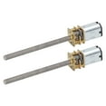 thumbnail image 4 of Speed Reduction Motor, 1000RPM M4 X 55mm 2PCS Red Copper DC Gear Motor  For Robotic Arm, 4 of 8