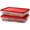 Red, variant on SIGNORA WARE Deli Meat Containers with Lids Set of 2 Airtight Stackable White