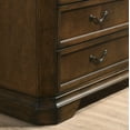 thumbnail image 4 of Roundhill Furniture Maderne 6-Piece Traditional Bed Set, King Size, Antique Walnut Finish, 4 of 7