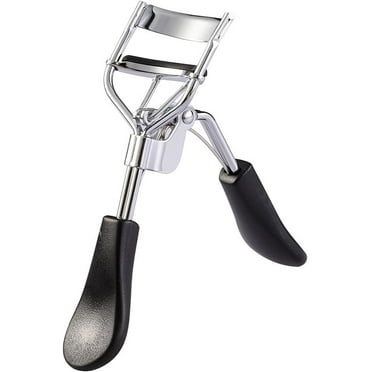 1 x Eyelash Curler for Long Lasting Curling, Shape Eyelash Curler, Mini Portable Makeup Tool Stainless Steel for Beginners, Eyelash Curler (Black)