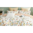 thumbnail image 2 of Say Yes Bedding Estella Orange Floral 100% Cotton Reversible Comforter Set, Lightweight Floral Bedding Set with Pillow Shams, King Size, 2 of 5
