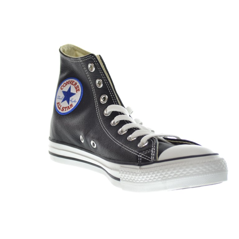 Converse Chuck Taylor Star Hi Leather Black High-Top Skateboarding Shoe - 11M / 9M - Walmart.com