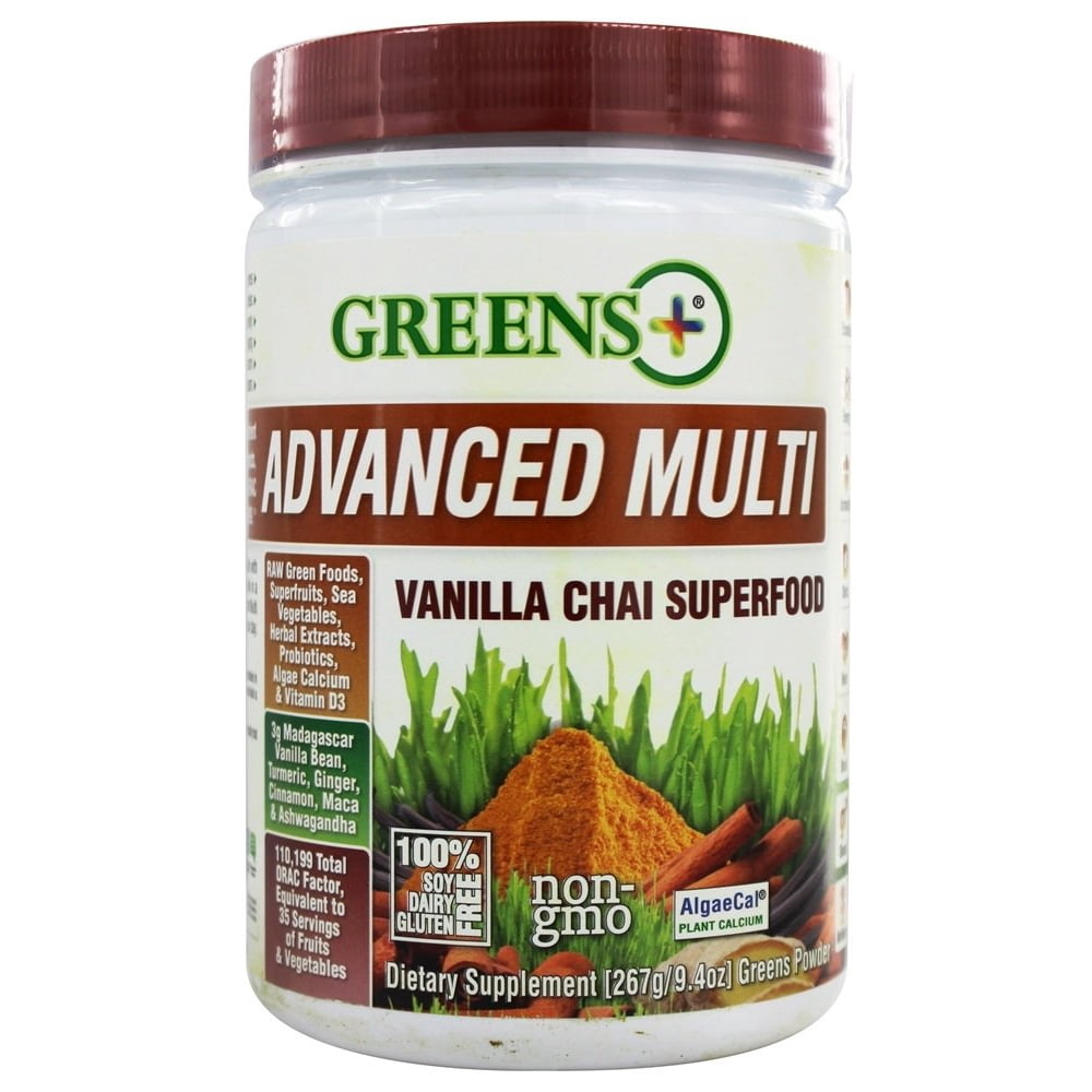 Greens Plus Advanced Multi Superfood Vanilla Chai 9.4 oz. Formerly