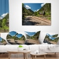 thumbnail image 4 of Designart Road in Chocholowska Valley - Landscape Printed Throw Pillow - 16x16, 4 of 5