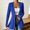 A_Blue, variant on Women's V Neck Ribbed Knit Single Button Cardigan Long Sleeve Slim Fit Long Casual Knit Outer Jacket Blue S