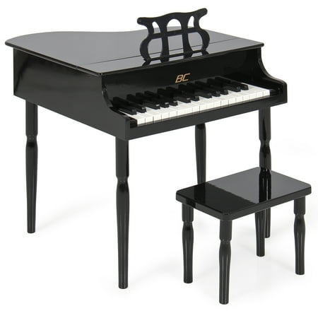 Fazioli Grand Piano Best Choice Products Kids Classic 30-Key Mini Baby Grand Piano w/ Bench, Sheet Music Stand, Black ()