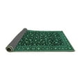 thumbnail image 2 of Ahgly Company Indoor Round Persian Turquoise Blue Traditional Area Rugs, 5' Round, 2 of 4