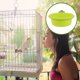thumbnail image 3 of KAKOWELY 1 juego de baño para pájaros con soporte de almacenamiento para jaula, suministros para loros, bañera para canarios, pinzones, soporte para percha para pájaros., 3 of 4