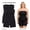 Black 2 Pack, variant on Plus Size Strapless Tube Top Shapewear Bodysuit Mid Thigh Tummy Control Shaper