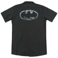 thumbnail image 3 of Batmanoke Signal (Back Print) Adult Work Shirt Black, 3 of 3