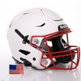 thumbnail image 2 of Riddell SpeedFlex ADULT Helmet - Scarlet SF-2BD Facemask (Orange Helmet, X-Large), 2 of 11