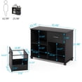 thumbnail image 7 of Tribesigns 2-Drawer File Cabinet, Mobile Lateral Filing Cabinet with Lock and Wheels, Storage Cabinet Pinter Stand with 2 Open Shelves for Home Office, 7 of 7