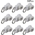 thumbnail image 4 of 50pcs Curtain Rod Rollers Curtain Rail Slides Hook Track Hook, 4 of 5