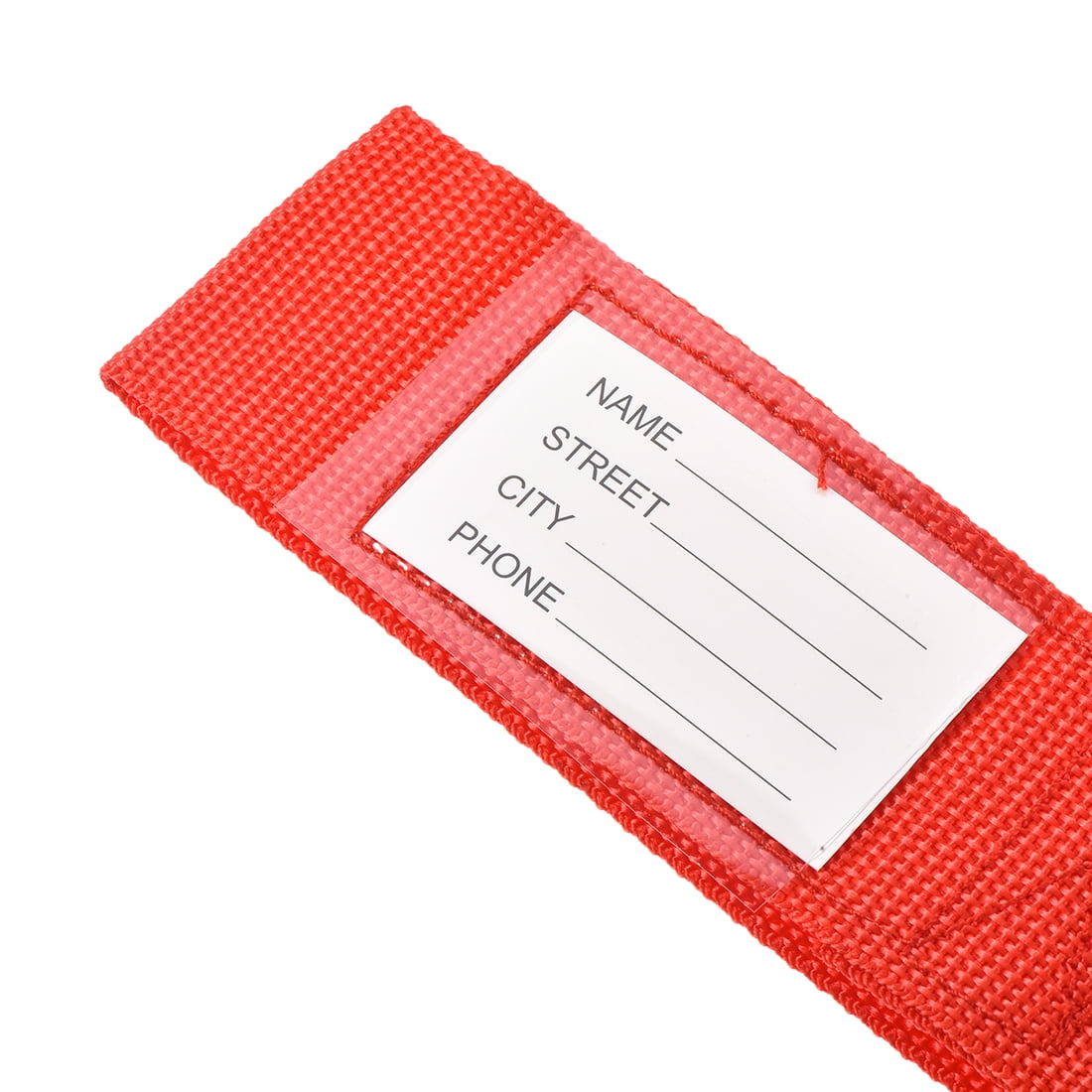 Unique Bargains Luggage Straps Suitcase Belts with Buckle PP Travel Packing Accessories Red